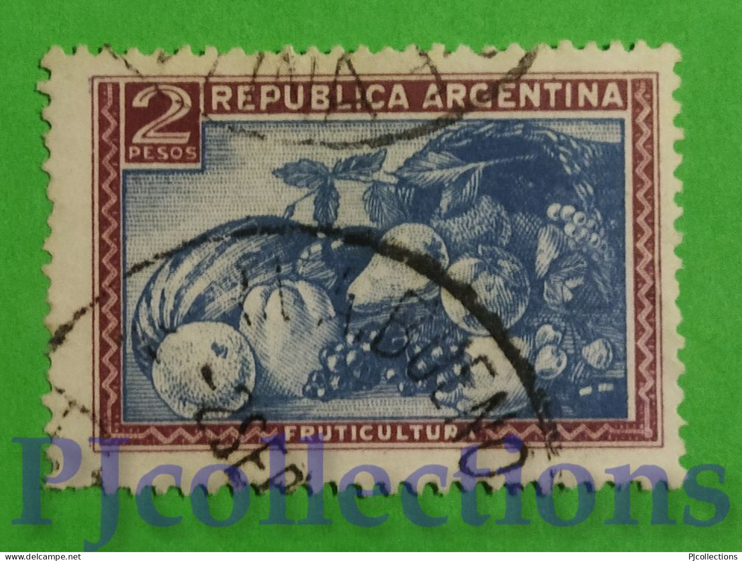 S216- ARGENTINA 1936 FRUTTA - FRUIT 2p USATO - USED - Gebraucht