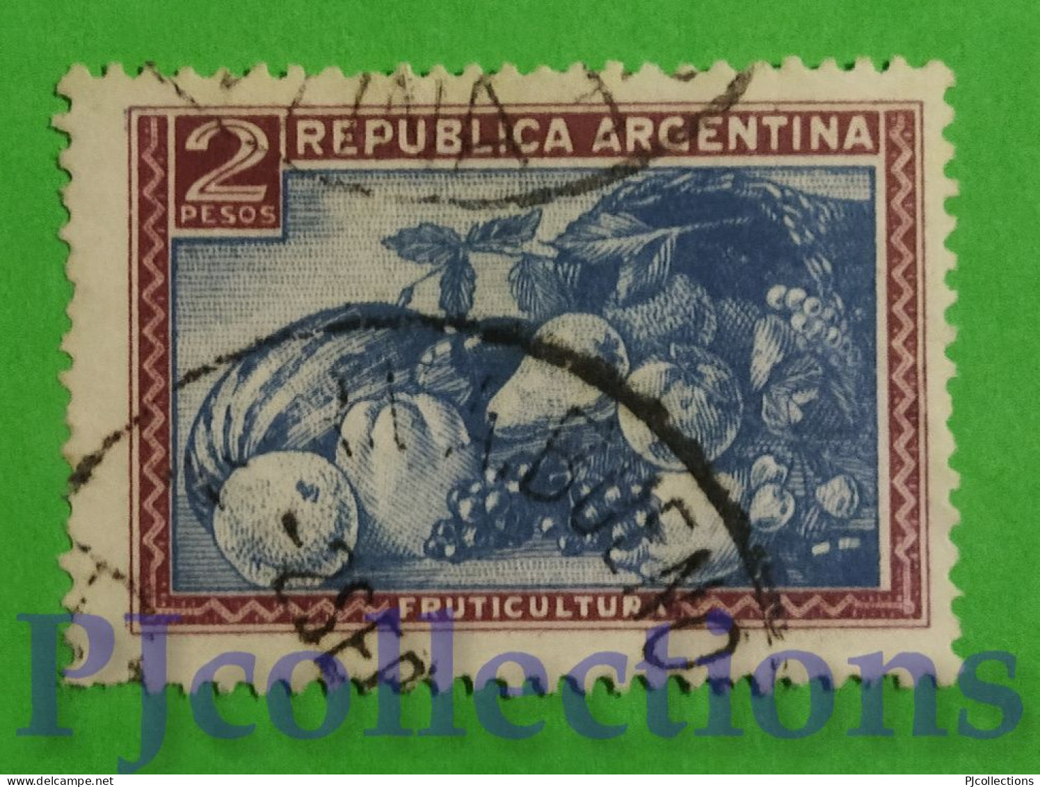 S216- ARGENTINA 1936 FRUTTA - FRUIT 2p USATO - USED - Usados