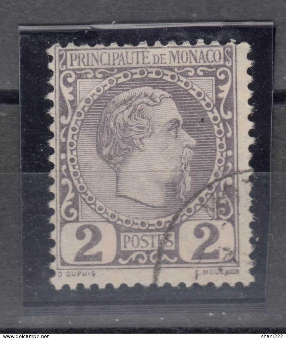 Monaco 1885 Charles III, 2c Value, Vf Used (71-174) - ...-1885 Precursores