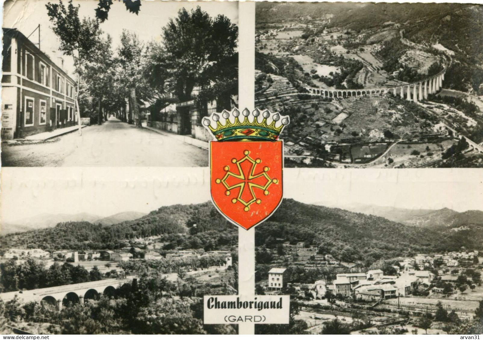 CHAMBORIGAUD - 4 VUES De 1957 + 1 BLASON - - Chamborigaud