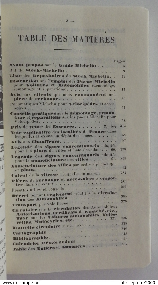 MICHELIN - Guide Offert Gracieusement Aux Chauffeurs édition 1900 Réédition TBE Avec Son Présentoir - Michelin (guias)