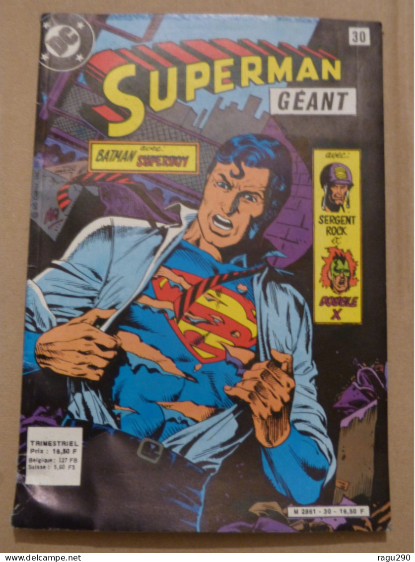 SUPERMAN  GEANT N° 30  éditions  D C - Superman