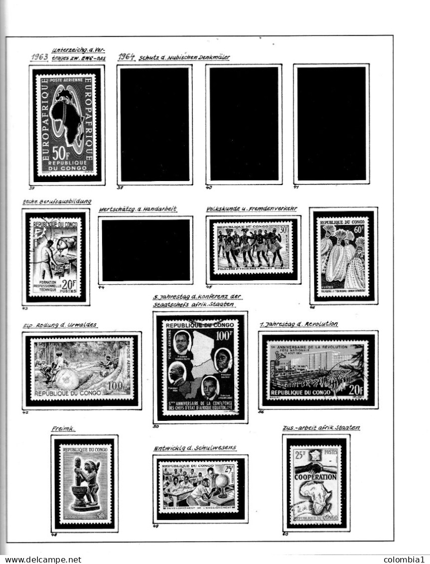 CONGO  Collection Neufs Et Oblitéres (155) Et Blocs (9) - Verzamelingen