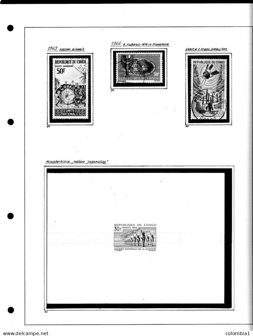 CONGO  Collection Neufs et Oblitéres (155) et Blocs (9)