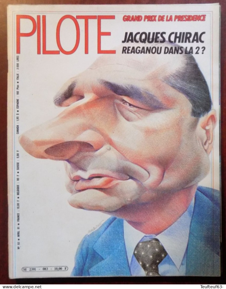 Pilote N° 83 Couv. Morchoisne - Chirac - Pilote