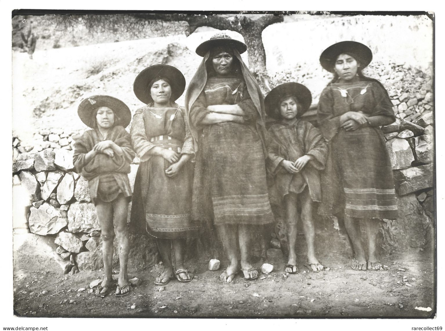 BOLIVIE 1911 Indiens De YURA  - Magnifique Photo Originale - POTOSI PUNUTUMA  - BOLIVIA  - 17,8 X 13 Cm - Amerika