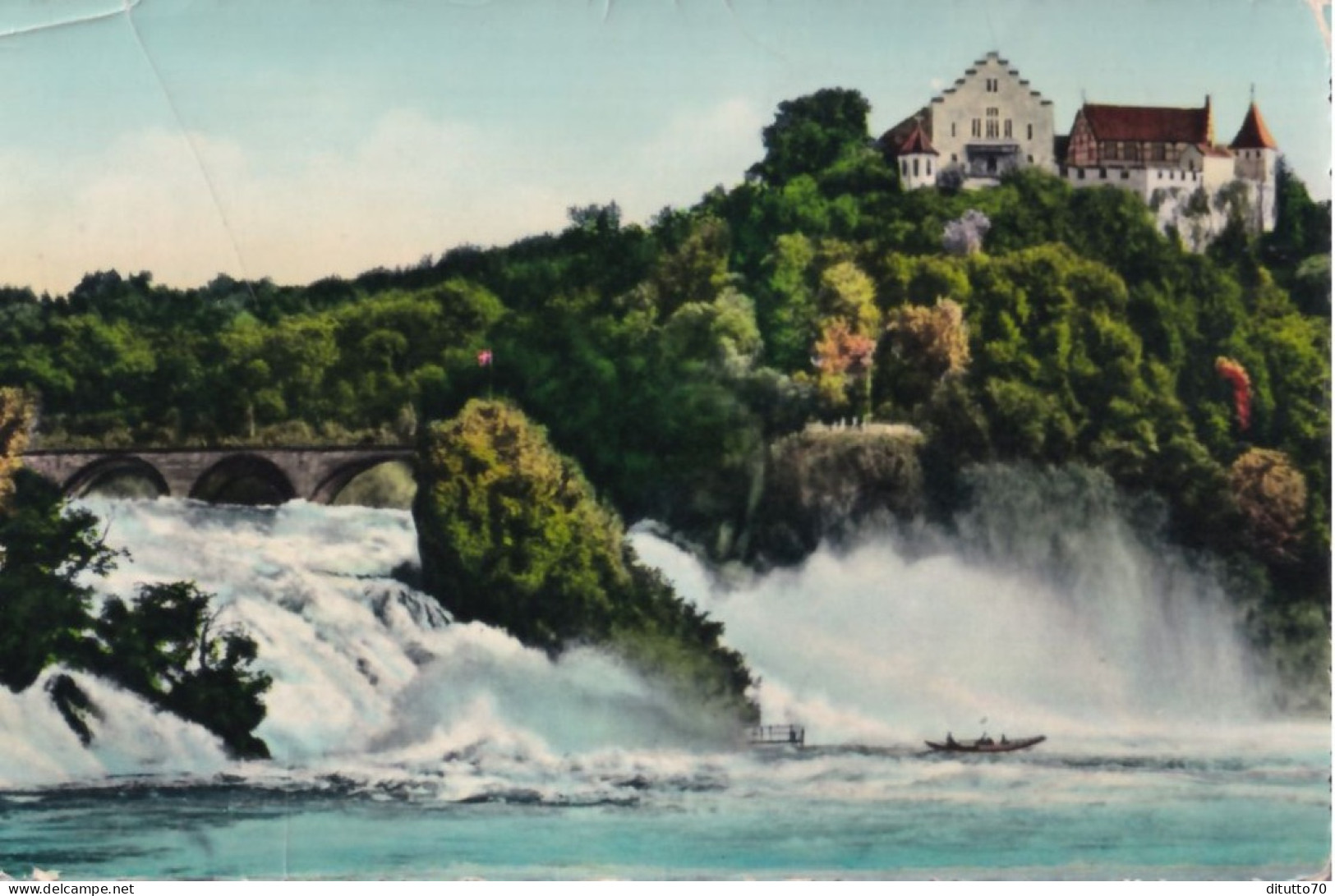 Rheinfall Mit Sclosa Laufen - Formato Piccolo Viaggiata Mancante Di Affrancatura – FE390 - Laufen-Uhwiesen 