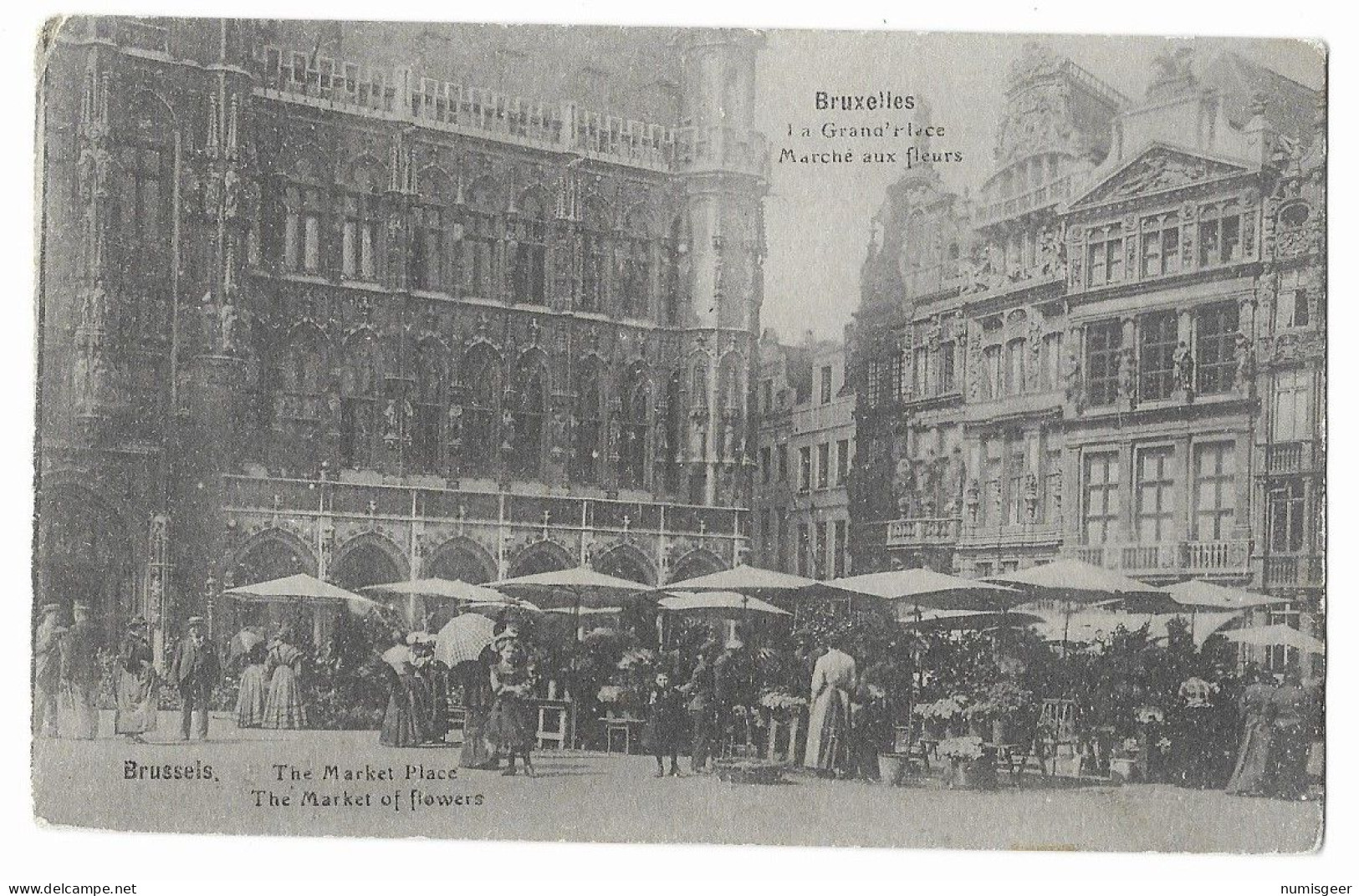 BRUXELLES  -- La Grand'Place  - Marché Aux Fleurs - Mercati