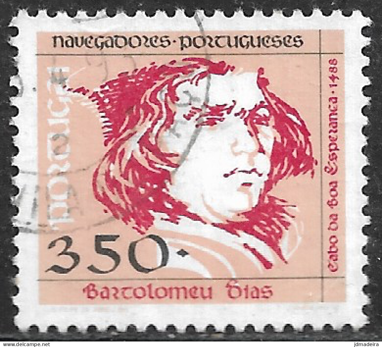 Portugal – 1992 Portuguese Navigators 350. Used Stamp - Gebruikt