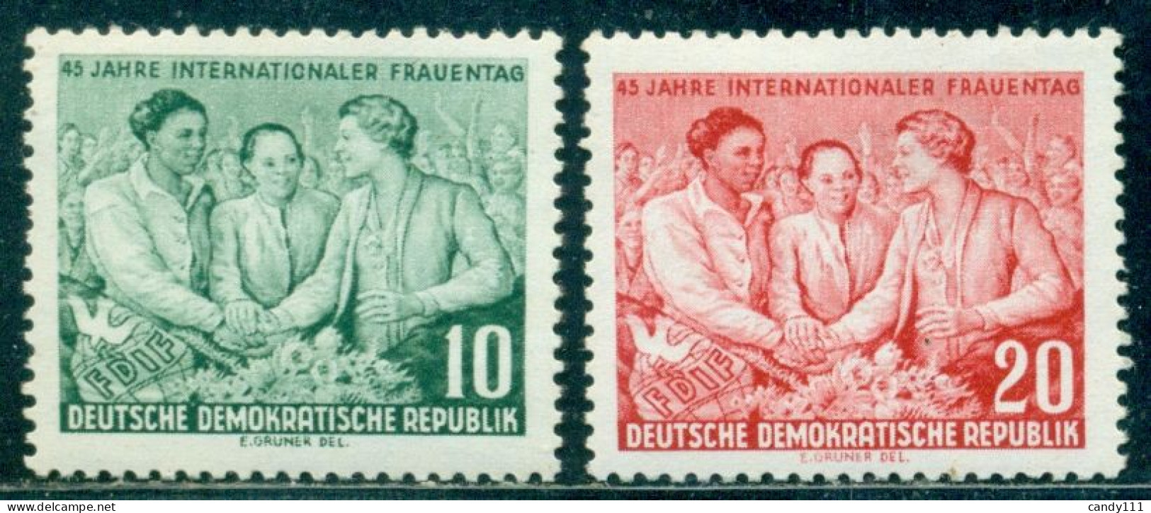 1955 Intl.Women Day,Three Race Women Together,DDR,Germany,Mi.450,MNH - Autres & Non Classés