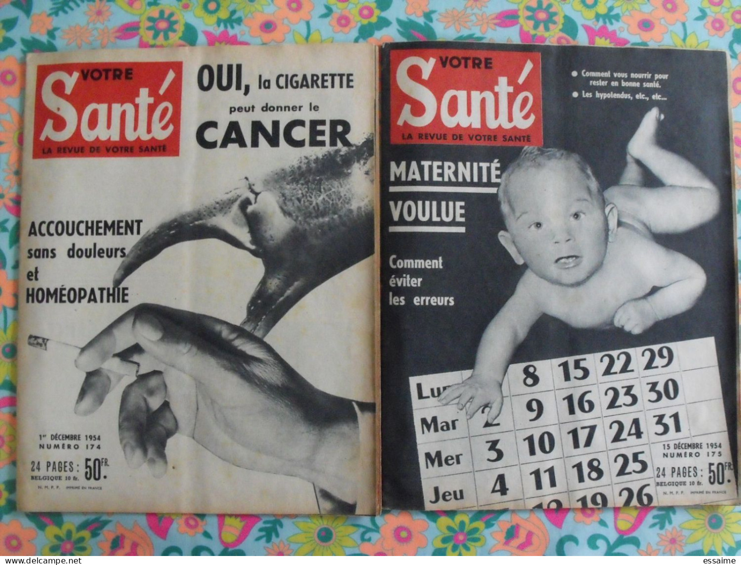 Lot De 23 Revues Votre Santé De 1954.insommie Excitants Sexuels Obésité Ménopause Amour Frigide - Geneeskunde & Gezondheid