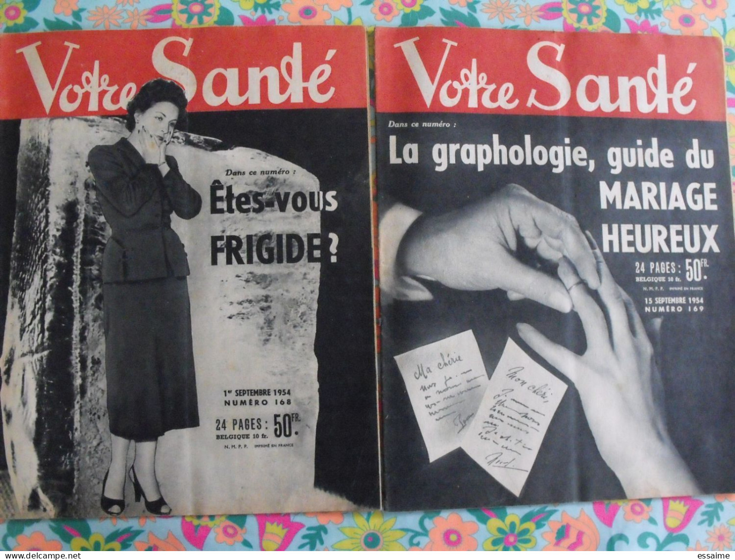 Lot De 23 Revues Votre Santé De 1954.insommie Excitants Sexuels Obésité Ménopause Amour Frigide - Médecine & Santé