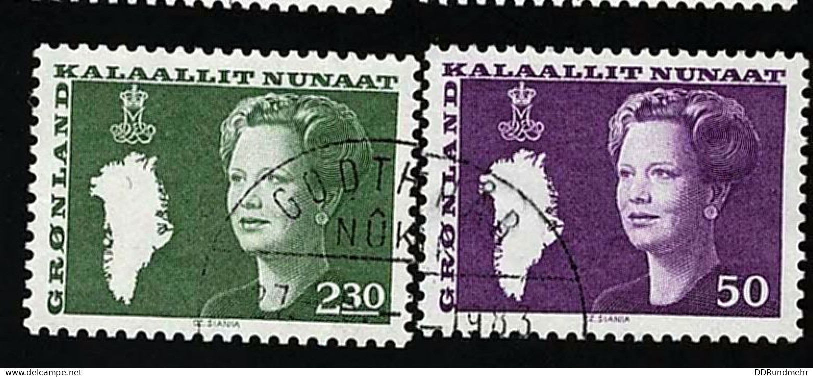 1981 Queen Margrethe II   Michel GL 126 - 127 Stamp Number GL 120 - 121 Yvert Et Tellier GL 114 - 115 Used - Usati