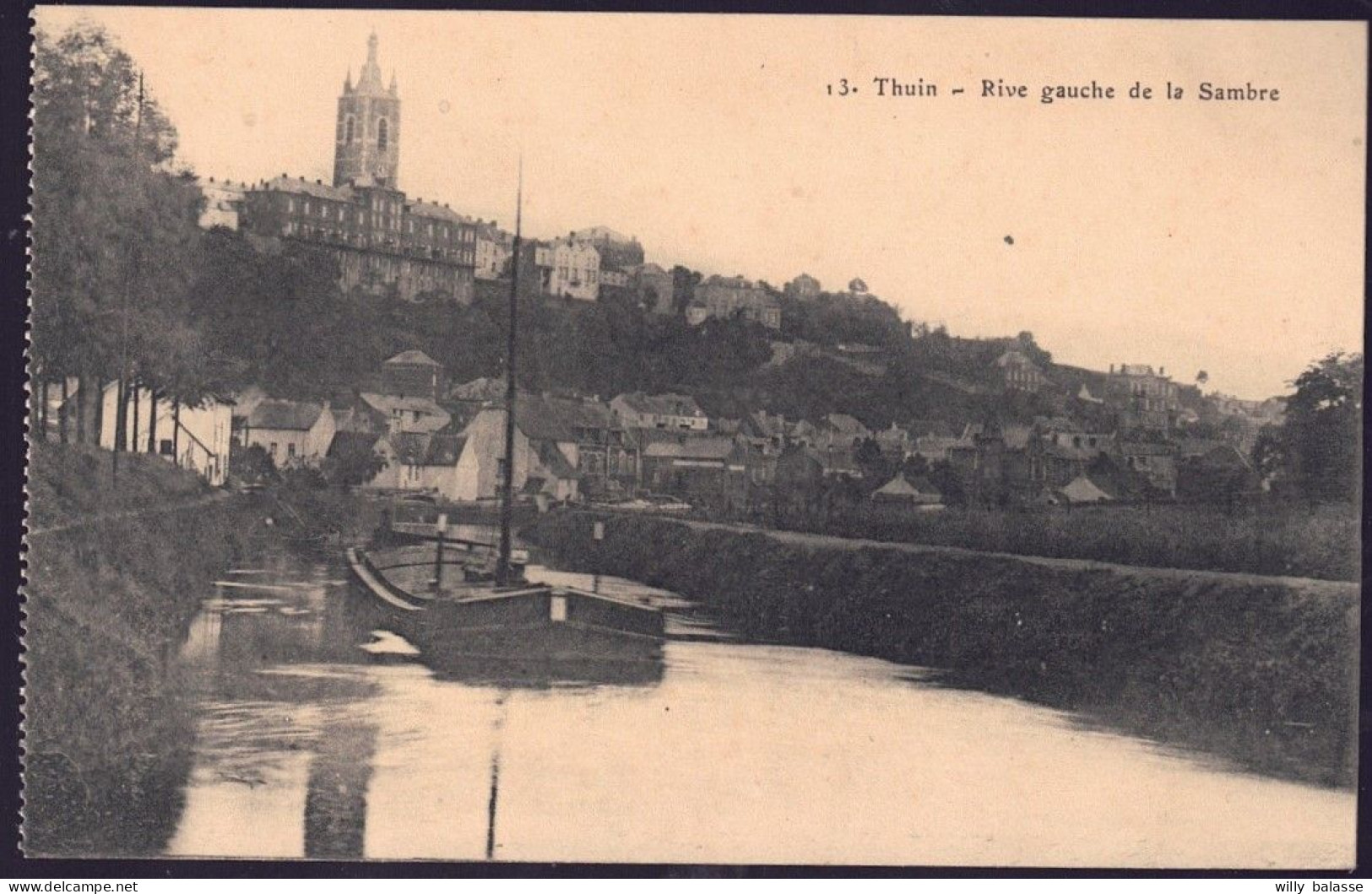 +++CPA - THUIN - Rive Gauche De La Sambre // - Thuin