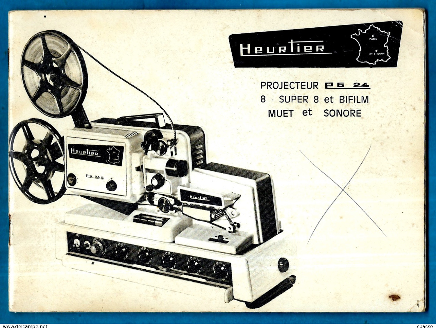 Cinéma Amateur, Manuel D'utilisation PROJECTEUR HEURTIER 8 SUPER 8 Et BiFILM Muet Et Sonore 42 St Saint-Etienne - Projectors