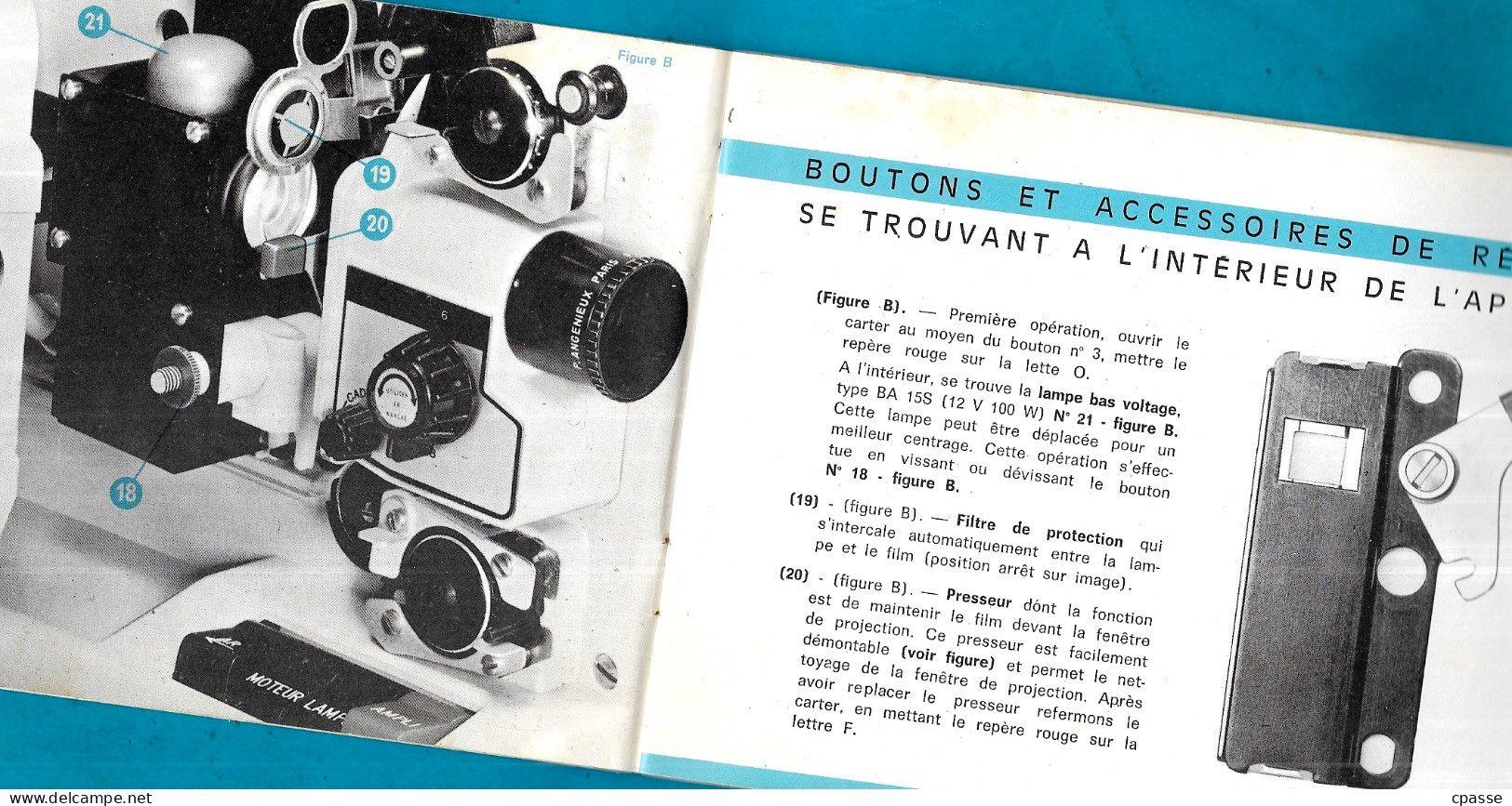 Cinéma Amateur, Manuel D'utilisation PROJECTEUR HEURTIER 8 SUPER 8 Et BiFILM Muet Et Sonore 42 St Saint-Etienne - Projectors