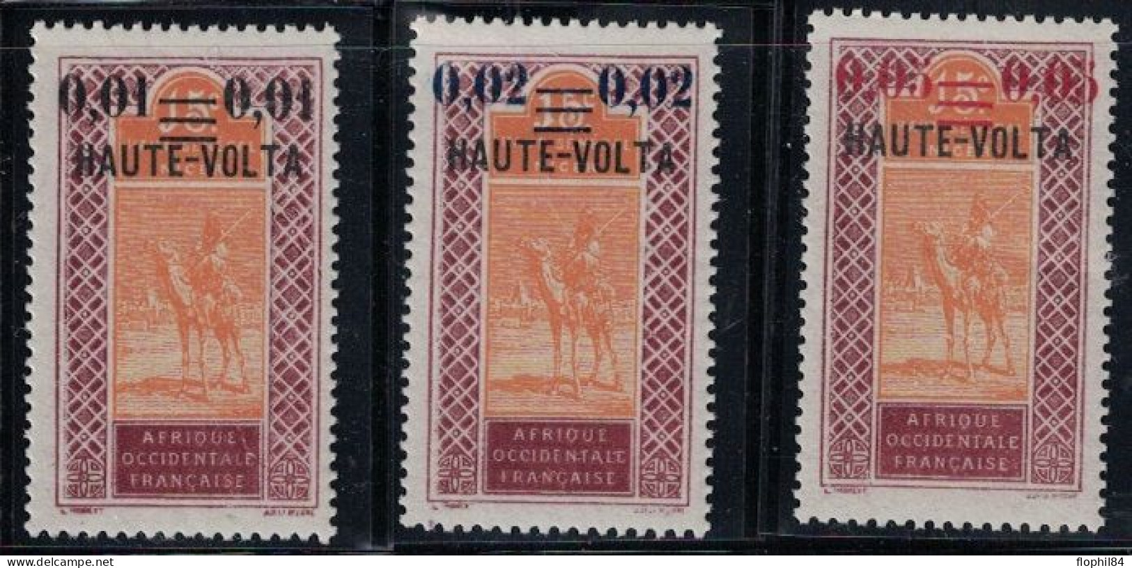 HAUTE VOLTA - N°18 A 20 - SERIE DE 3 AVEC SURCHARGE - SANS TRACE DE CHARNIERE - COTE 7€50. - Unused Stamps