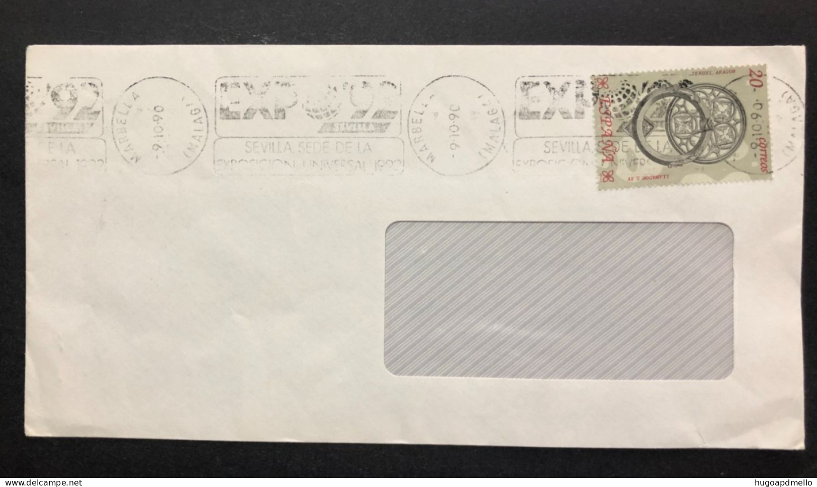 SPAIN, Cover With Special Cancellation « EXPO '92 », « MARBELLA Postmark », 1990 - 1992 – Sevilla (Spain)