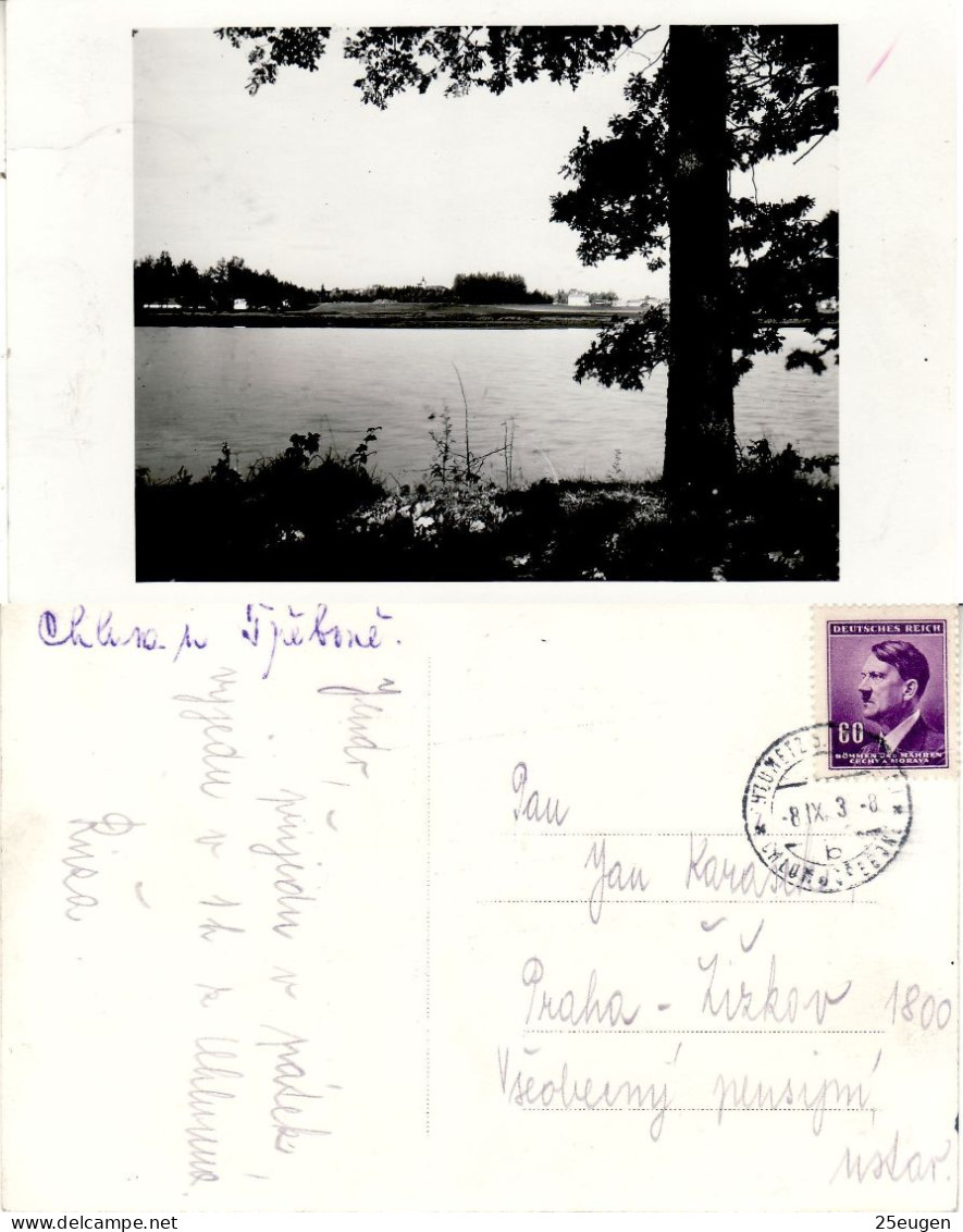 BOHEMIA & MORAVIA 1939 POSTCARD SENT FROM HLUMETZ TO PRAG - Briefe U. Dokumente