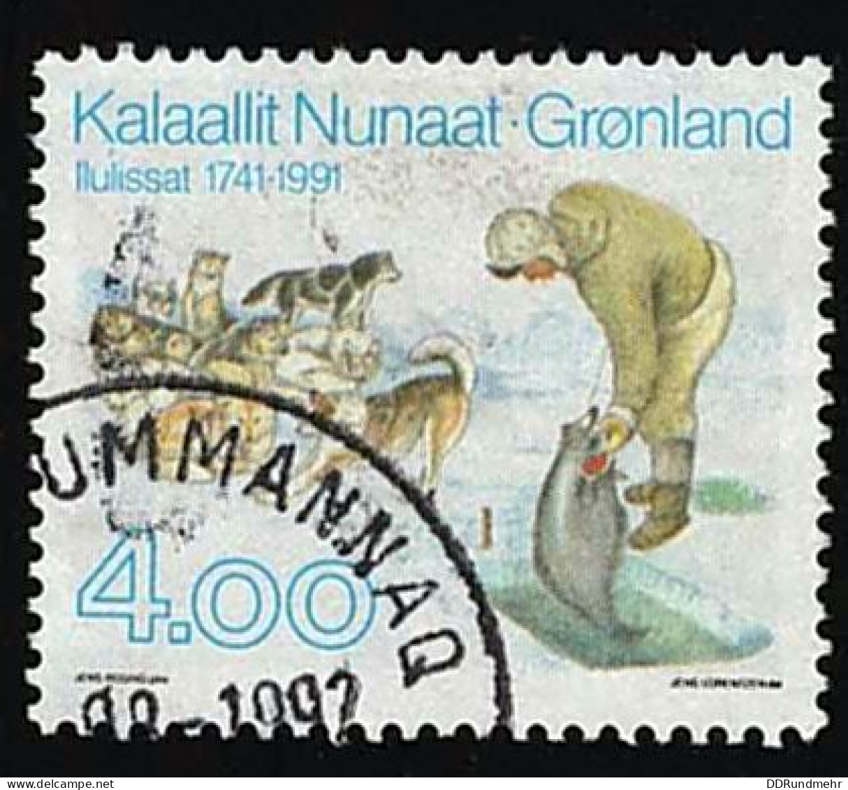 1991 Halibut Fishing  Michel GL 219 Stamp Number GL 239 Yvert Et Tellier GL 205 Stanley Gibbons GL 235 Used - Gebruikt