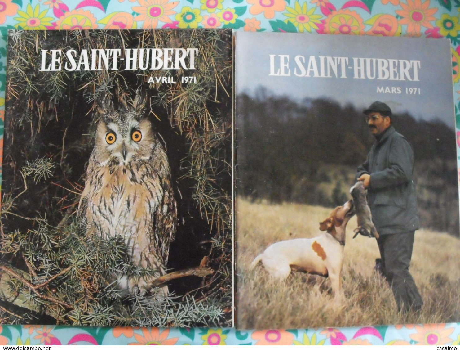 Lot De 12 Revues Le Saint Hubert De 1971. Mensuel. Chasse, Pêche. Année Complète. - Chasse & Pêche