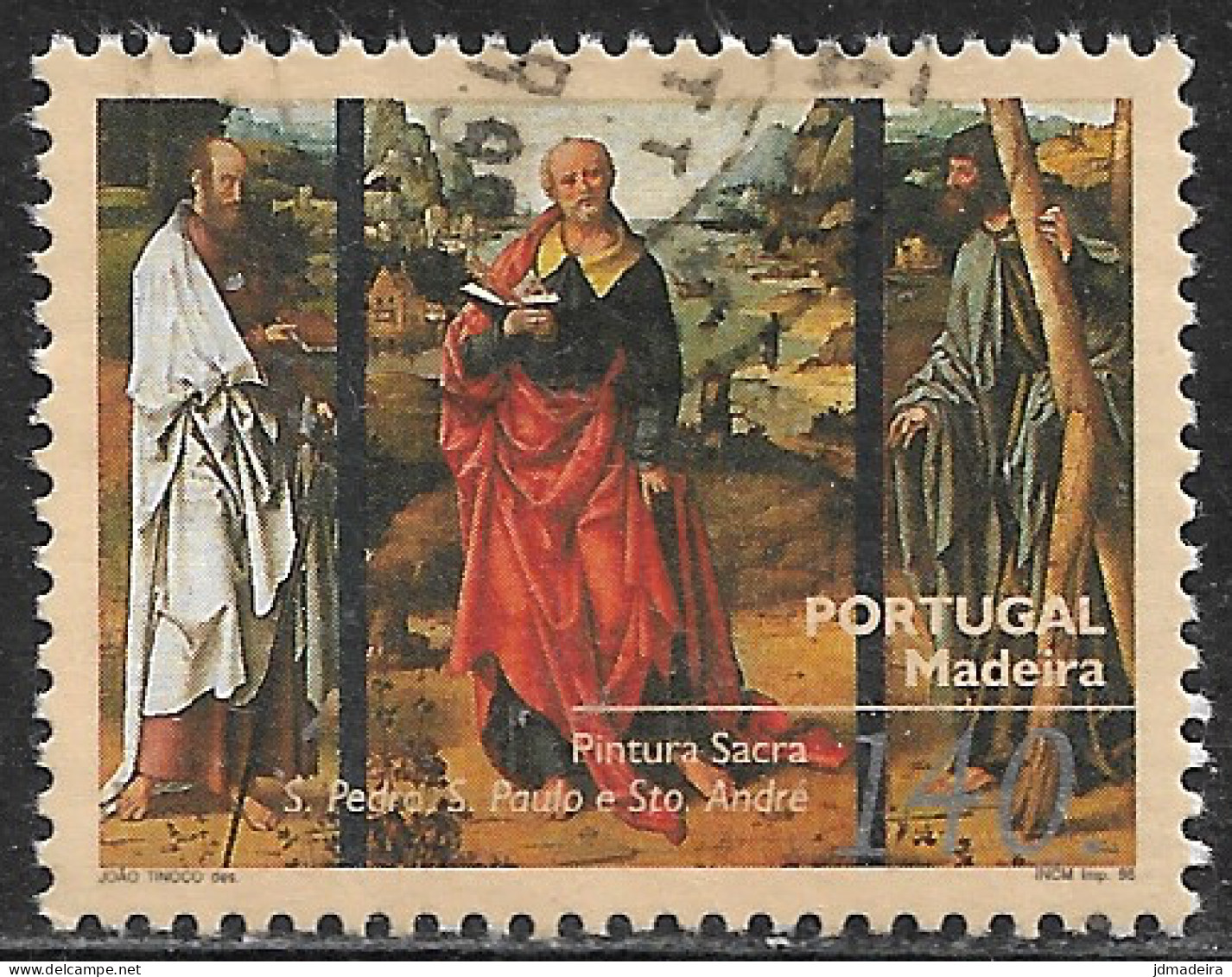 Portugal – 1996 Religious Painting 140. Used Stamp - Oblitérés