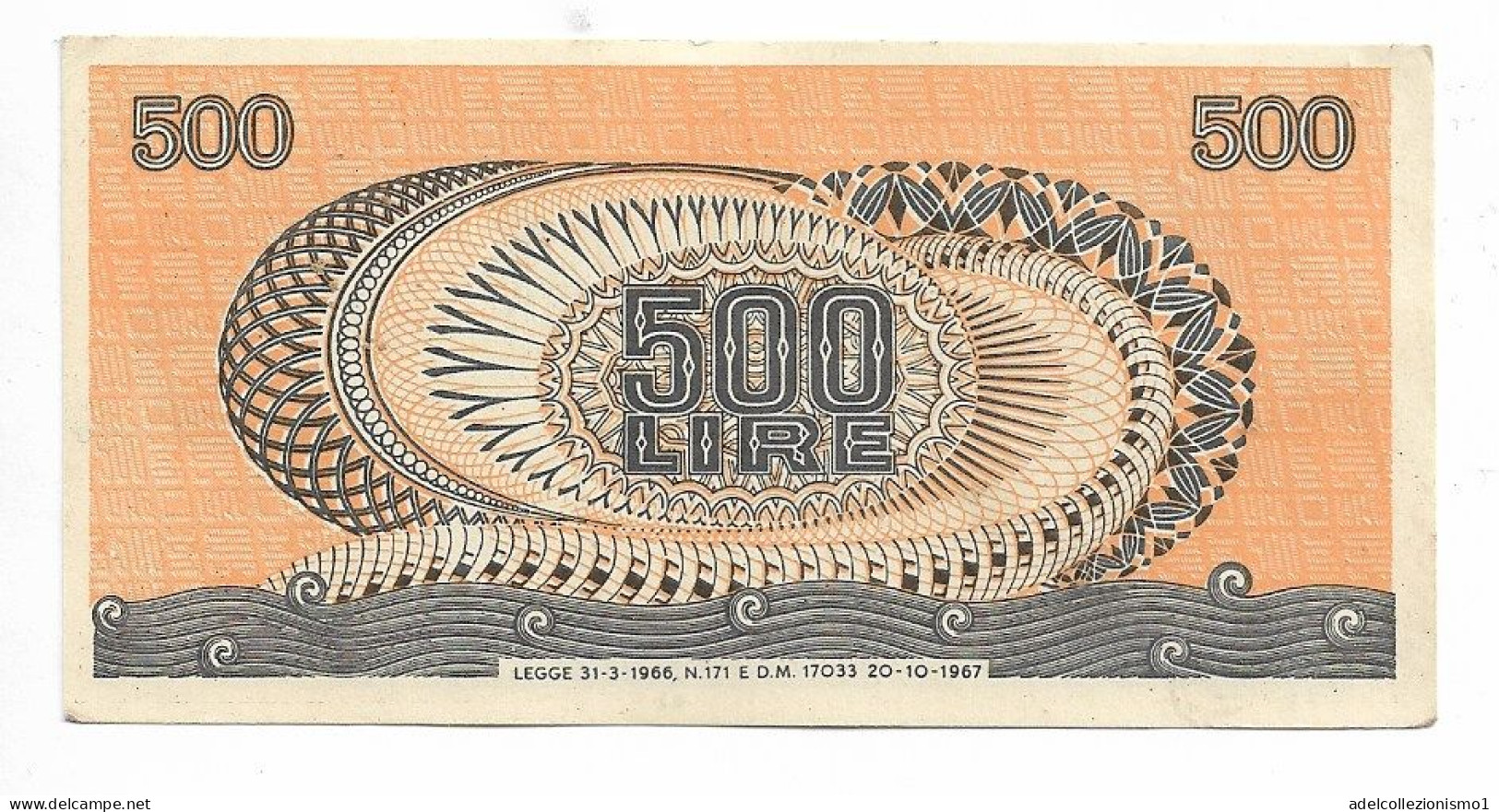 46356) REPUBBLICA ITALIANA BANCONOTA 500 LIRE " ARETUSA " 1967 FDS - 500 Lire