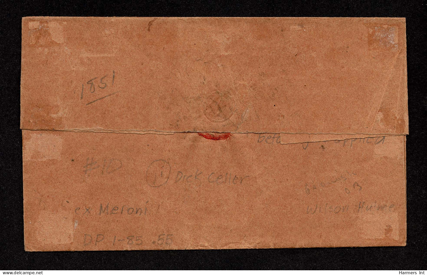 Lot # 019 1852, 3¢ Dull Red, Type II, Postal Fraud - Lettres & Documents