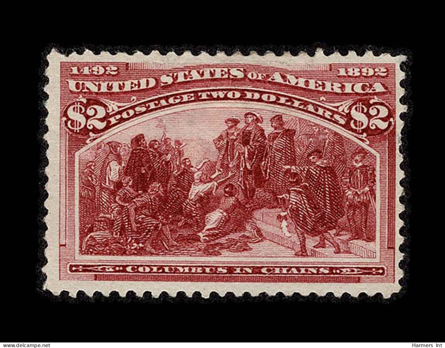 Lot # 049 1893 Columbian Issue, $2 Brown Red - Unused Stamps