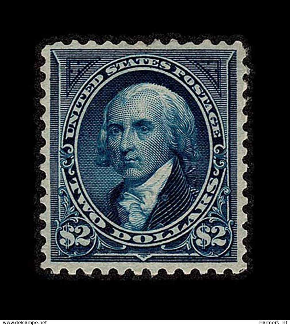 Lot # 054 1894, $2 Bright Blue, Unwatermarked - Unused Stamps