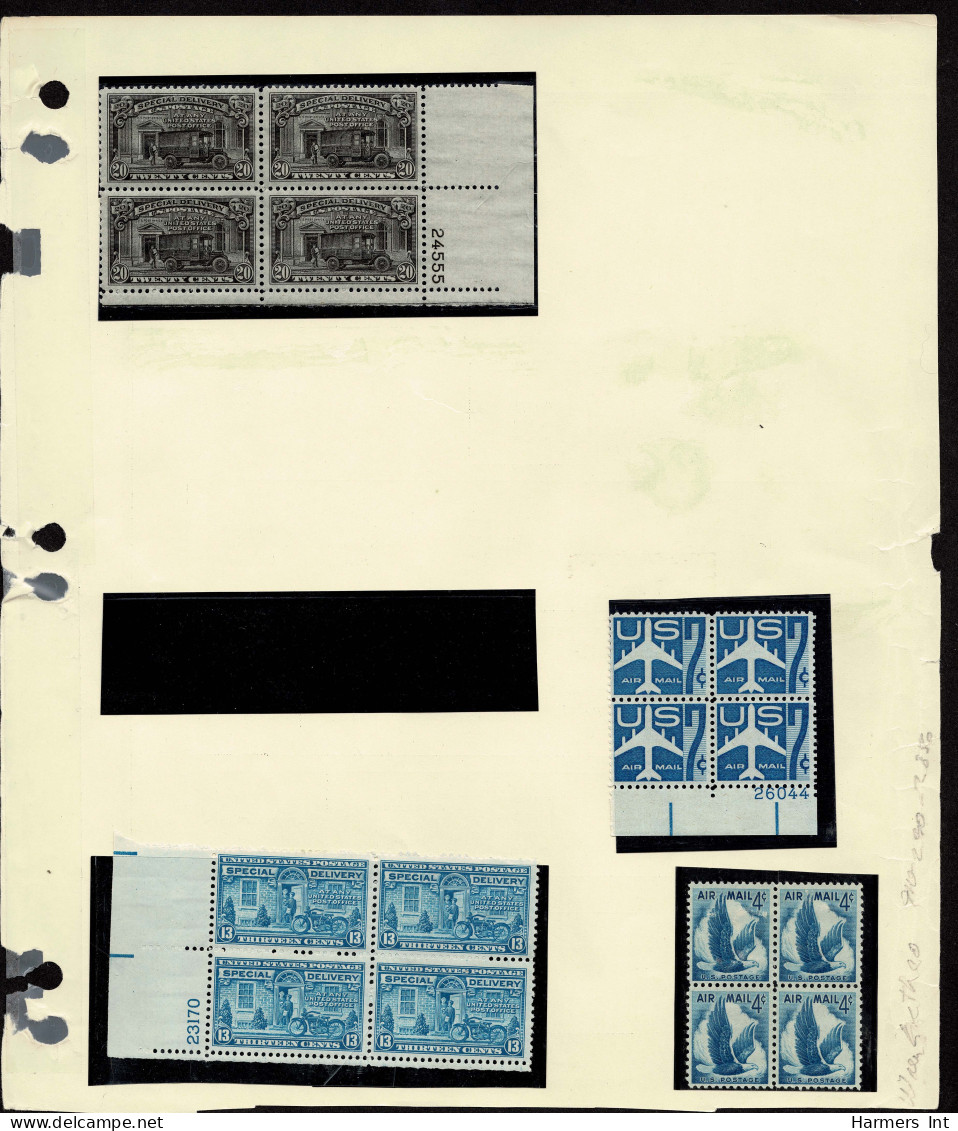 Lot # 087 1922's To 1940's Vast Assortment Of Mostly Blocks And Plate Blocks - Sammlungen (ohne Album)