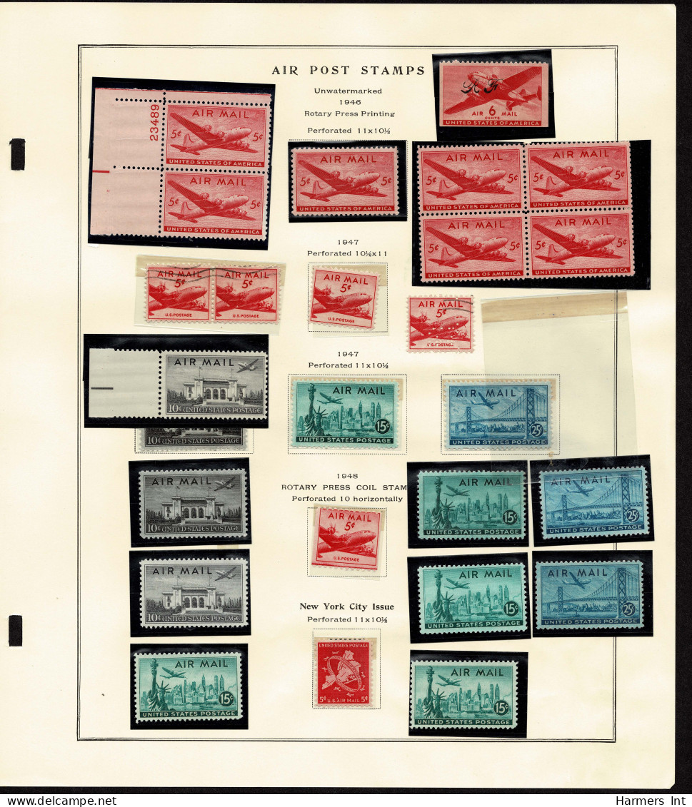 Lot # 087 1922's to 1940's vast assortment of mostly blocks and plate blocks