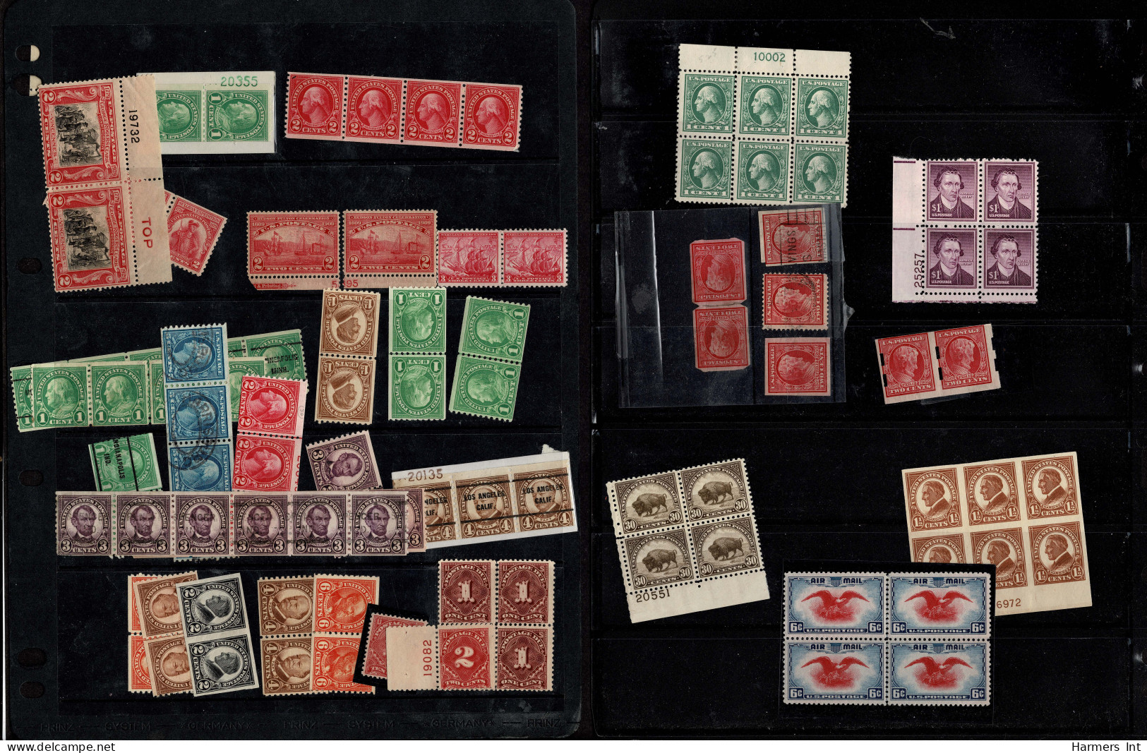 Lot # 087 1922's to 1940's vast assortment of mostly blocks and plate blocks