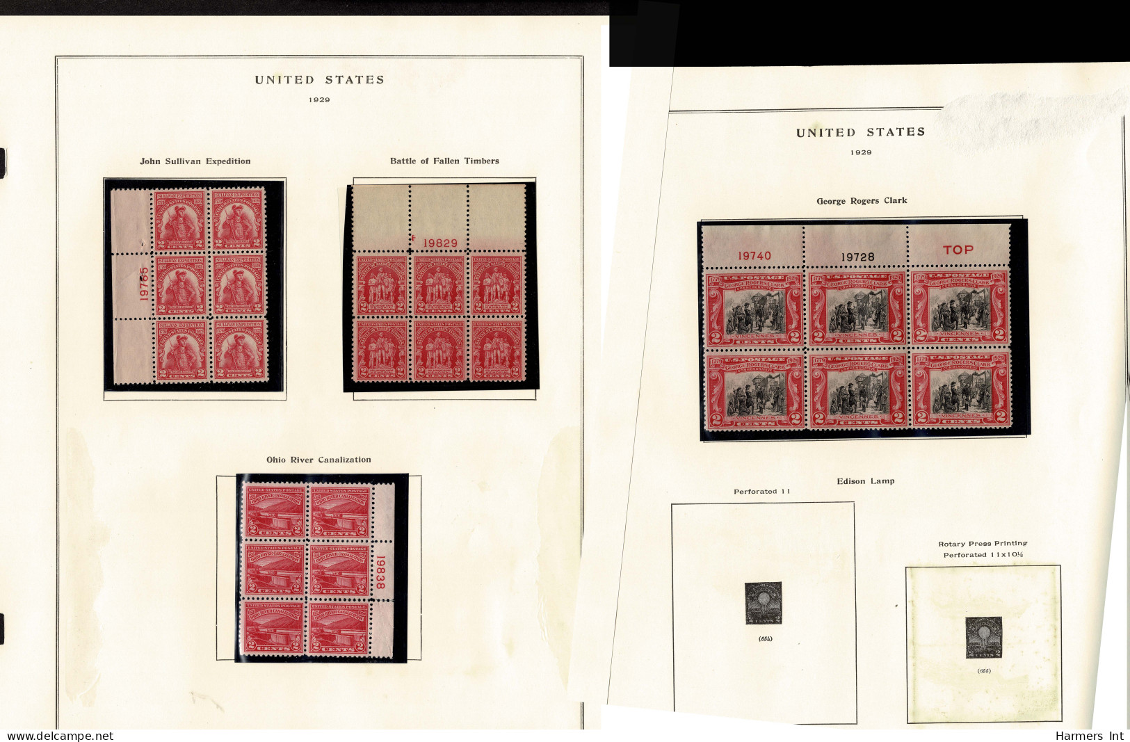 Lot # 087 1922's to 1940's vast assortment of mostly blocks and plate blocks