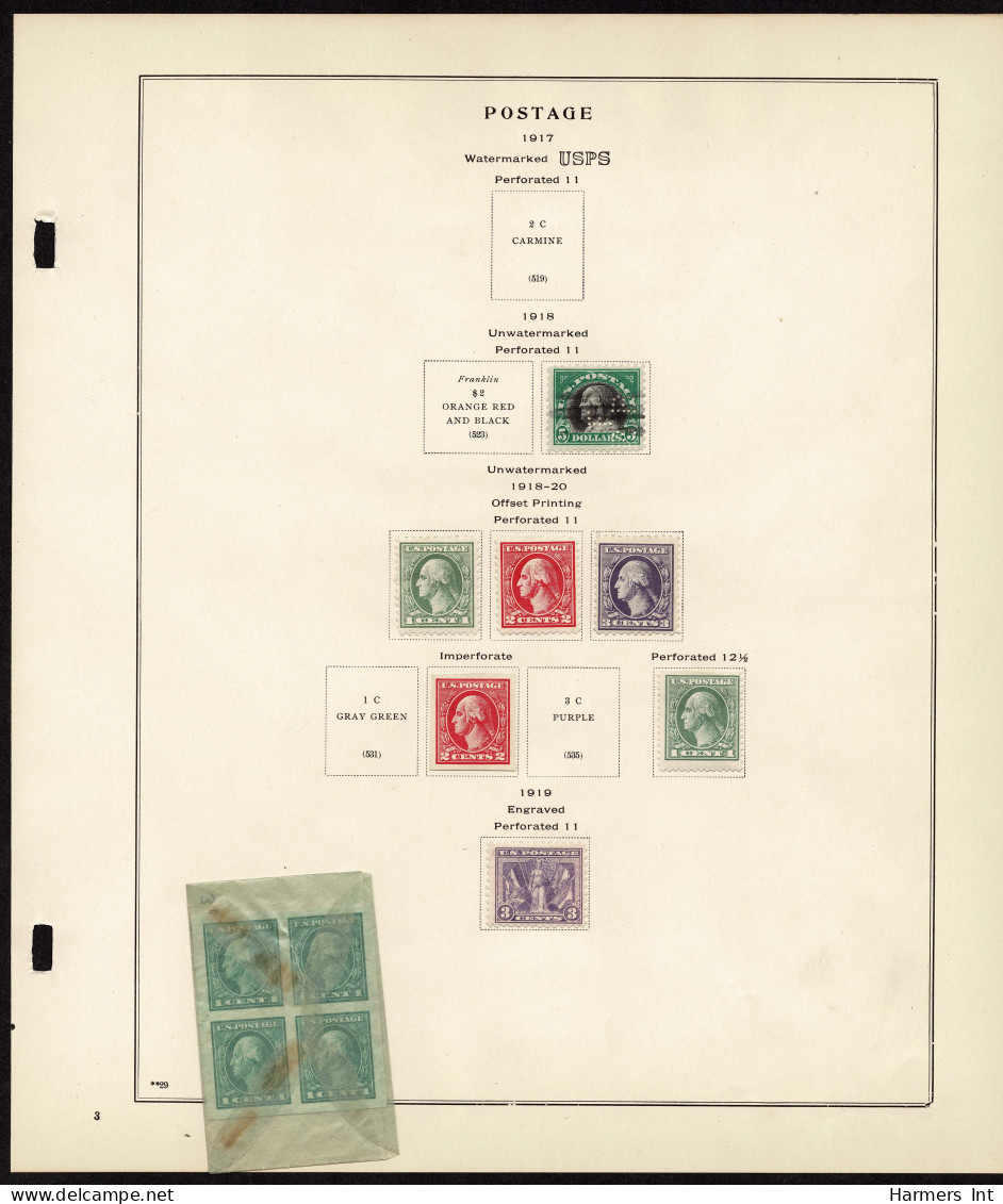 Lot # 089 United States Collections: 19th & 20th Century, Small collection on Scott album pages ending in 1939