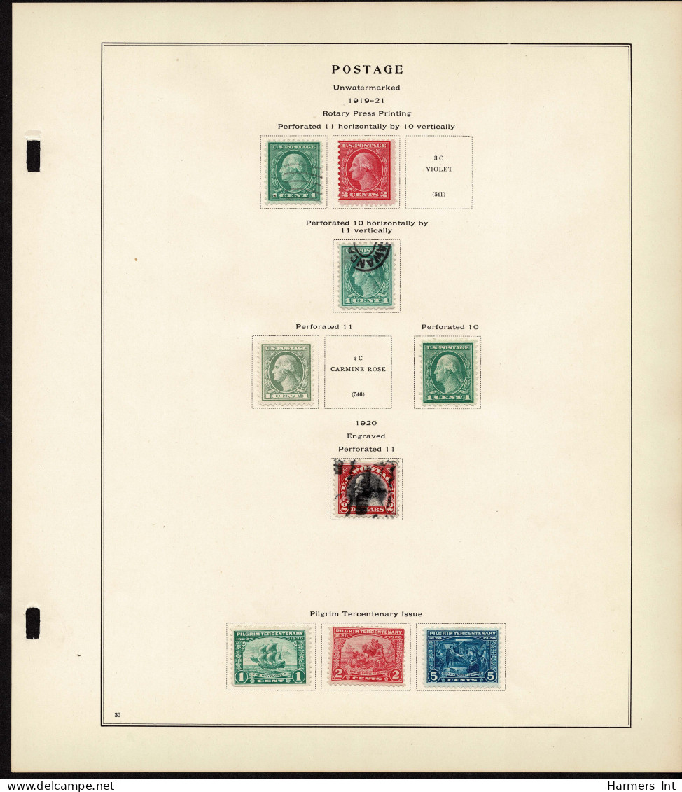 Lot # 089 United States Collections: 19th & 20th Century, Small collection on Scott album pages ending in 1939