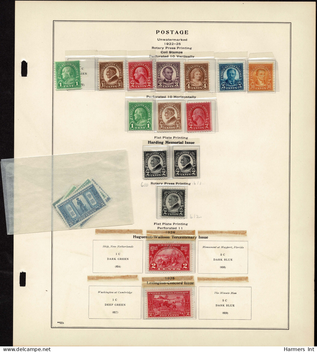 Lot # 089 United States Collections: 19th & 20th Century, Small collection on Scott album pages ending in 1939