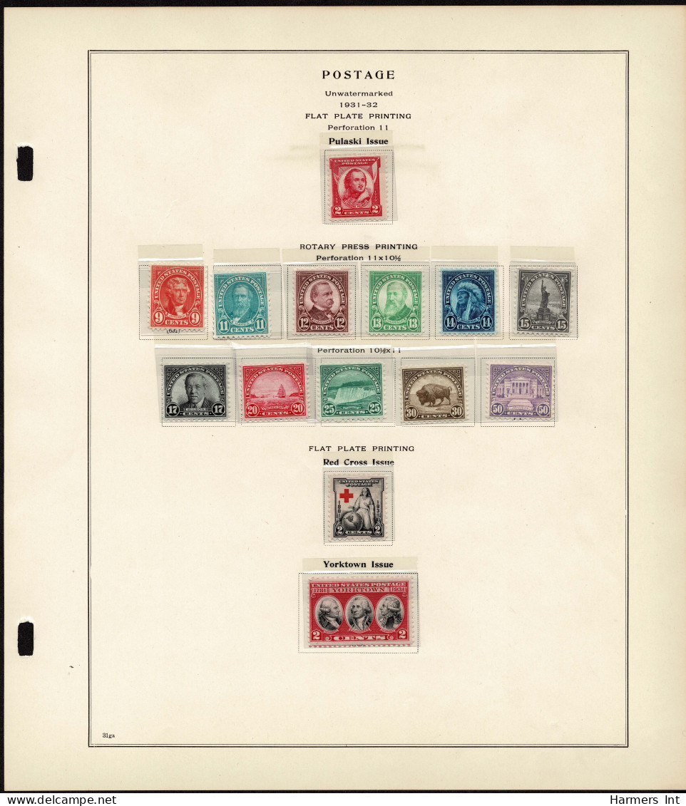 Lot # 089 United States Collections: 19th & 20th Century, Small collection on Scott album pages ending in 1939