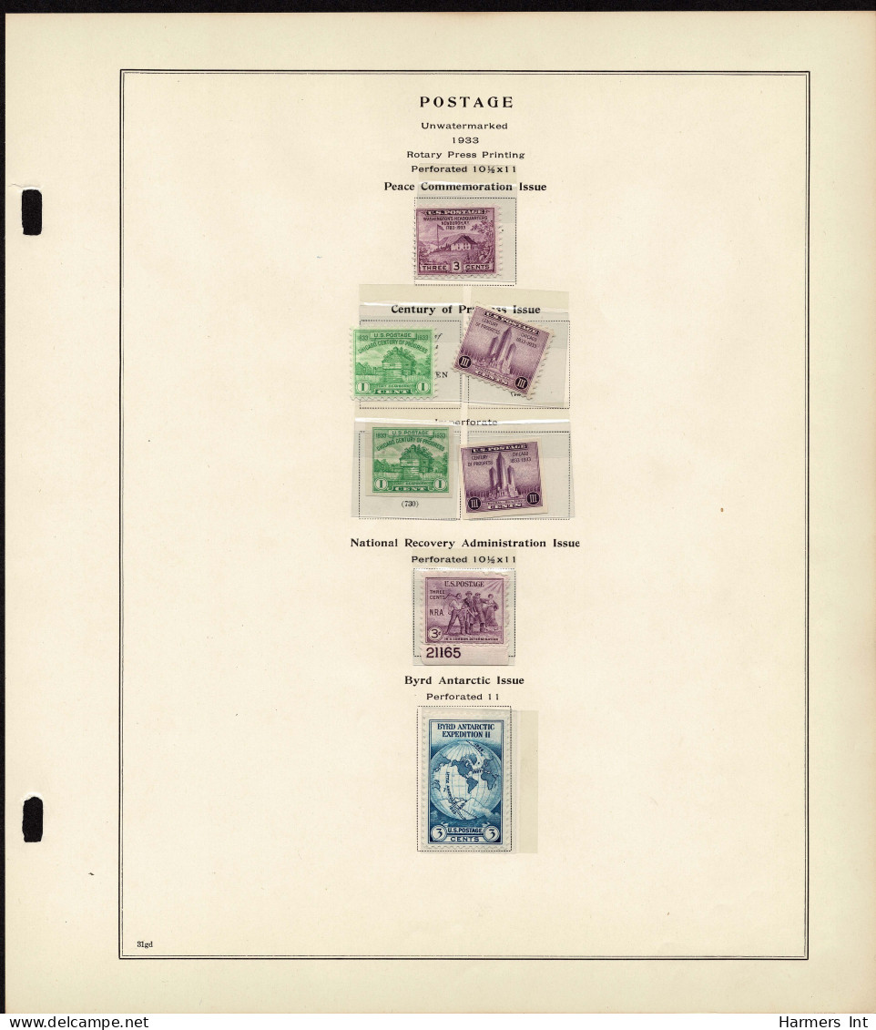 Lot # 089 United States Collections: 19th & 20th Century, Small collection on Scott album pages ending in 1939