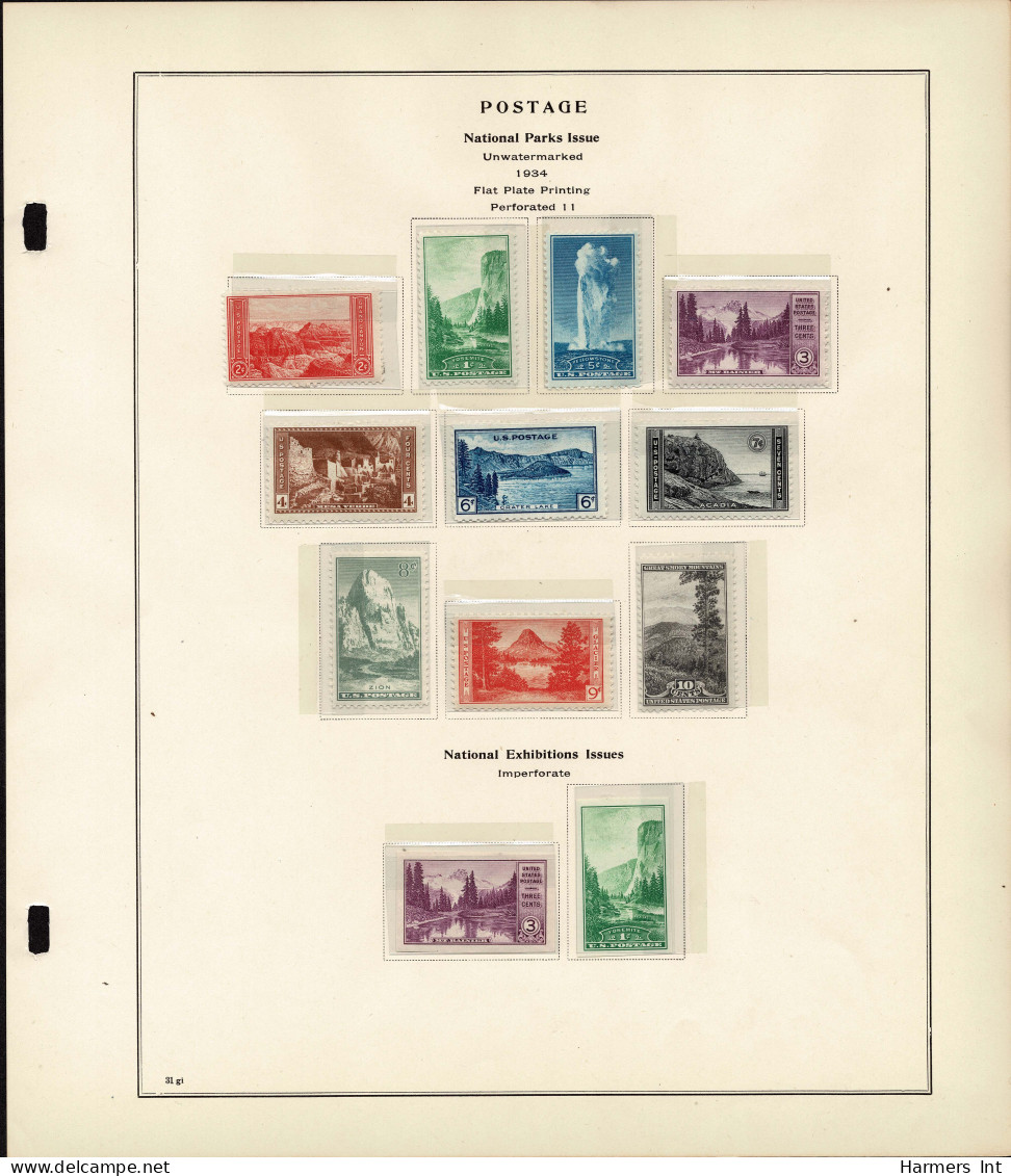 Lot # 089 United States Collections: 19th & 20th Century, Small collection on Scott album pages ending in 1939