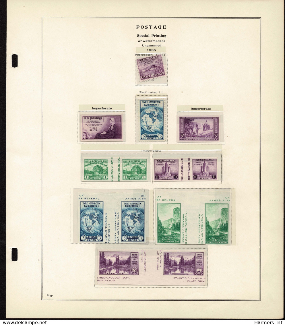 Lot # 089 United States Collections: 19th & 20th Century, Small collection on Scott album pages ending in 1939