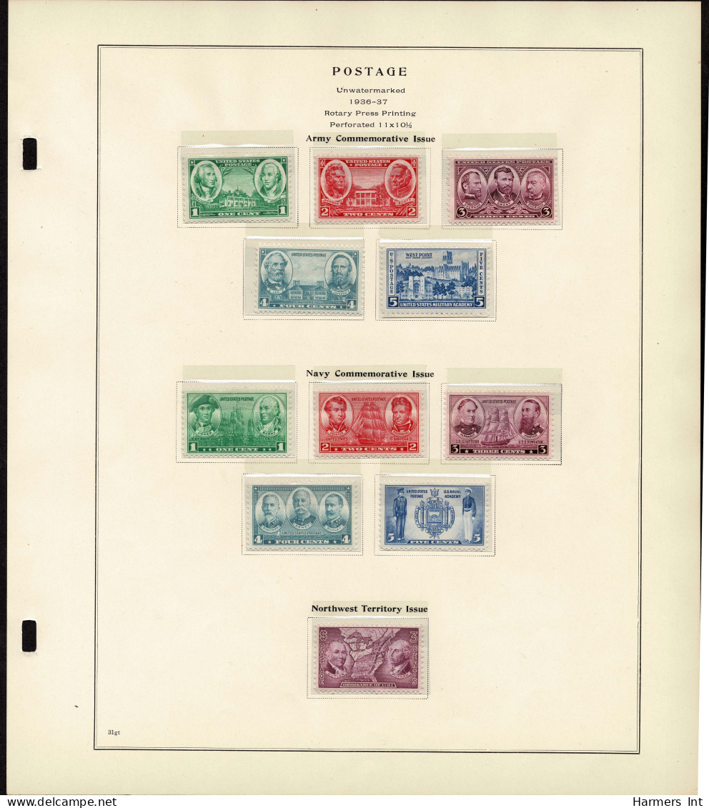 Lot # 089 United States Collections: 19th & 20th Century, Small collection on Scott album pages ending in 1939