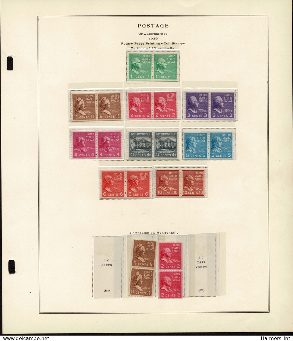 Lot # 089 United States Collections: 19th & 20th Century, Small collection on Scott album pages ending in 1939