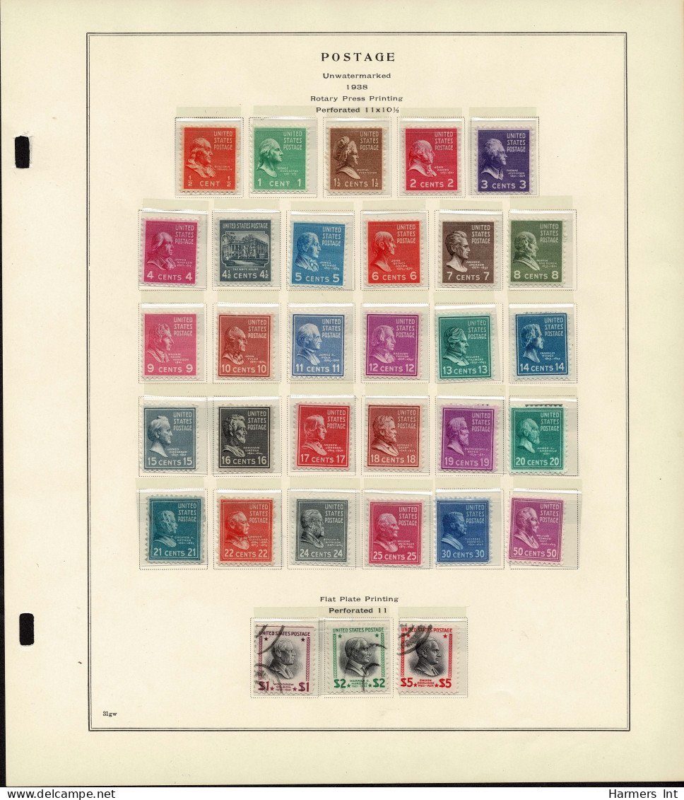 Lot # 089 United States Collections: 19th & 20th Century, Small collection on Scott album pages ending in 1939