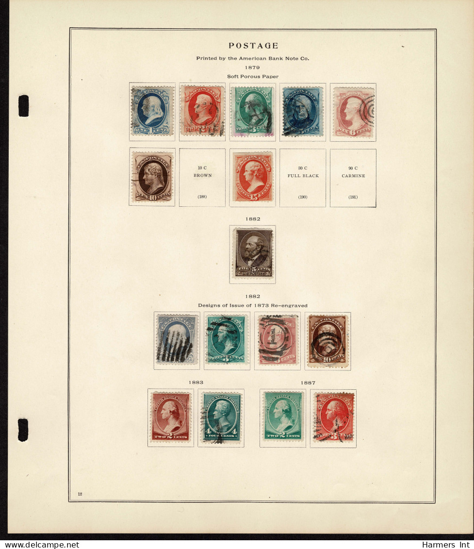 Lot # 089 United States Collections: 19th & 20th Century, Small collection on Scott album pages ending in 1939