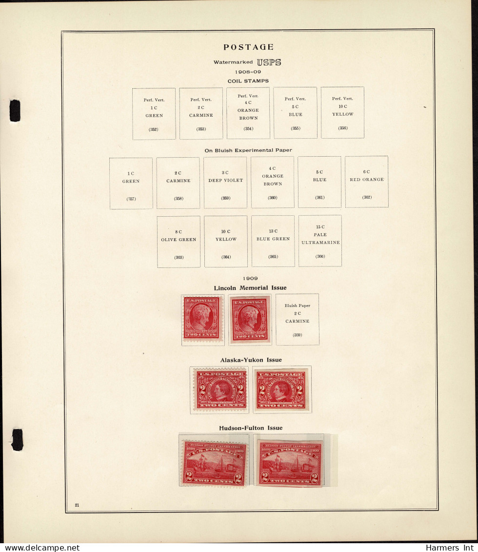 Lot # 089 United States Collections: 19th & 20th Century, Small collection on Scott album pages ending in 1939