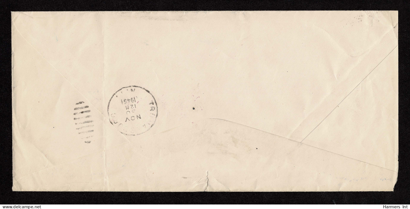 Lot # 131 Treasury Department Special Delivery: 1945 Envelope Bearing 1938, 13¢ Millard Fillmore Blue Green - Cartas & Documentos