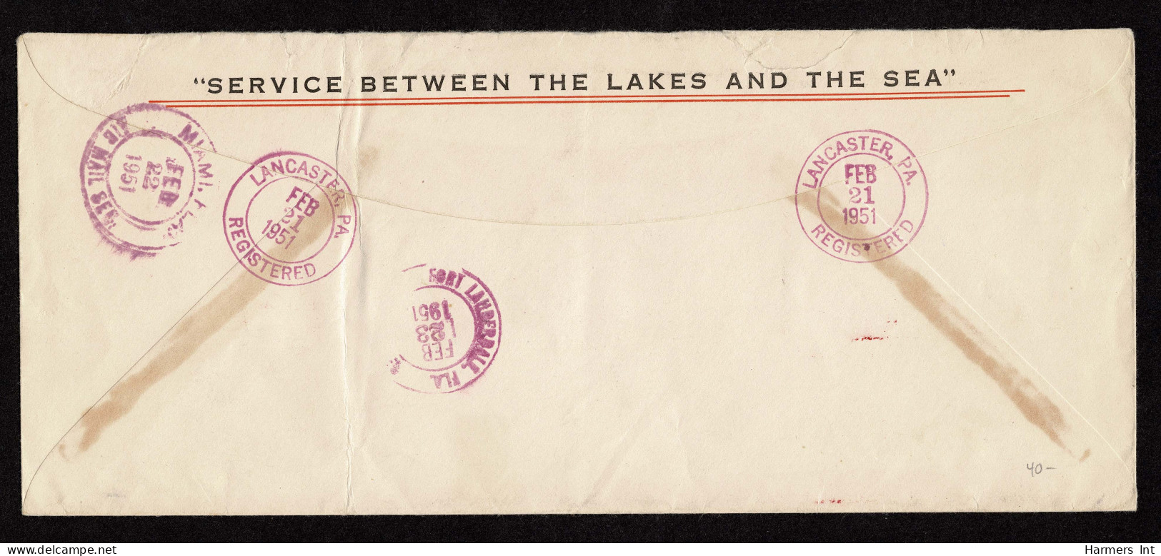 Lot # 168 Registry And Special Delivery: 1938, $1 Wilson Purple Black, 25¢ McKinley Deep Red Lilac STRIP OF THREE, 20¢ G - Covers & Documents