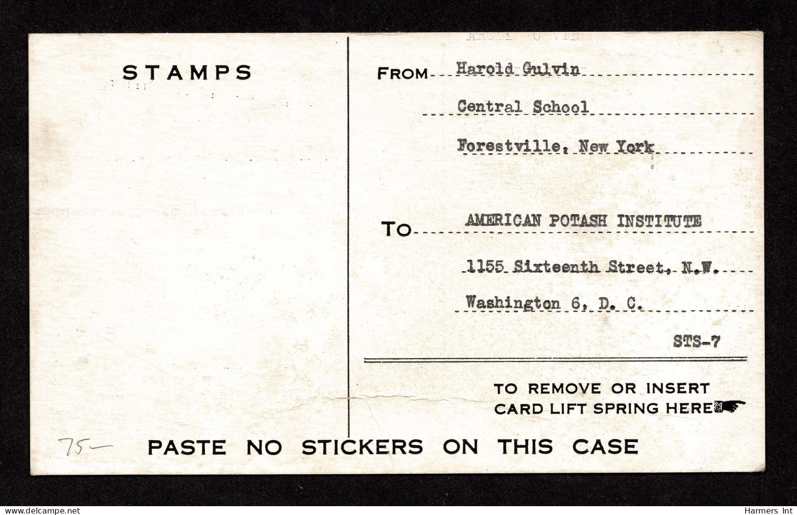 Lot # 173 Special Handling: 1946 Envelope Bearing 1938, 24¢ Benjamin Harrison Grey Black Special Handling And 1928, 15¢  - Lettres & Documents