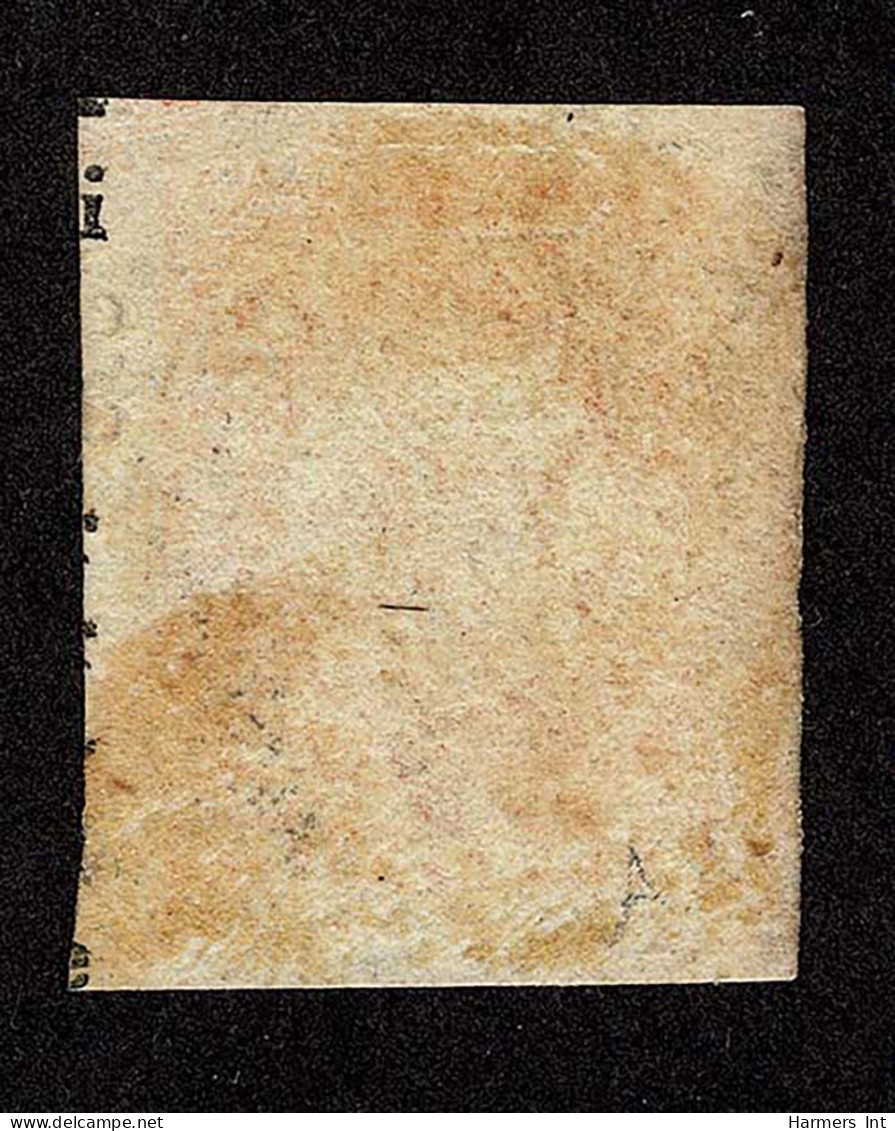 Lot # 252 Newfoundland 2 Pence Type A On Note Book Paper Showing Text Prior To Trimming. - Other & Unclassified